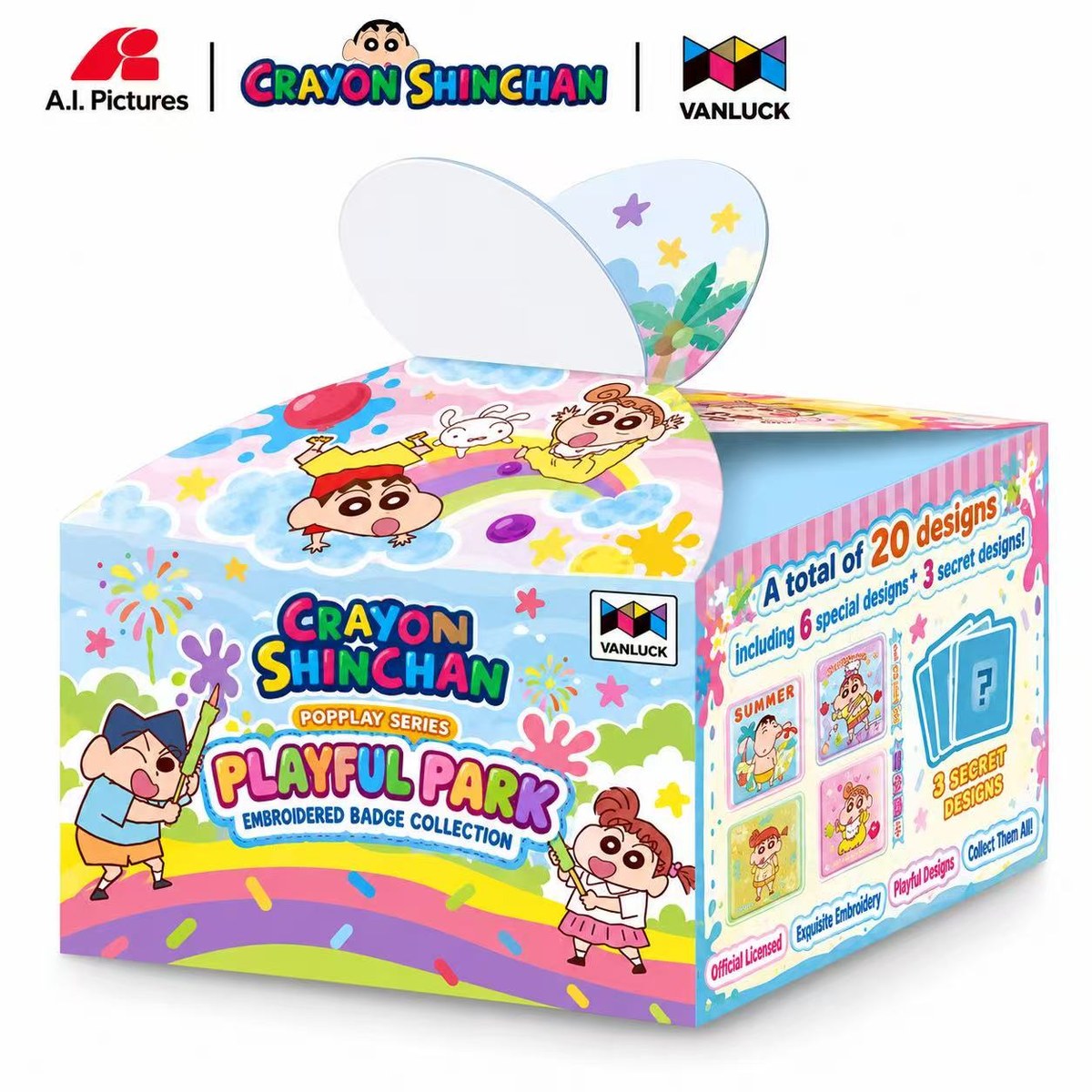 Crayon Shin-chan Playful Park embroidered badge