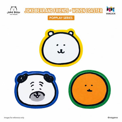 Joke Bear And Friends Series Woven Coaster