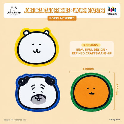Joke Bear And Friends Series Woven Coaster