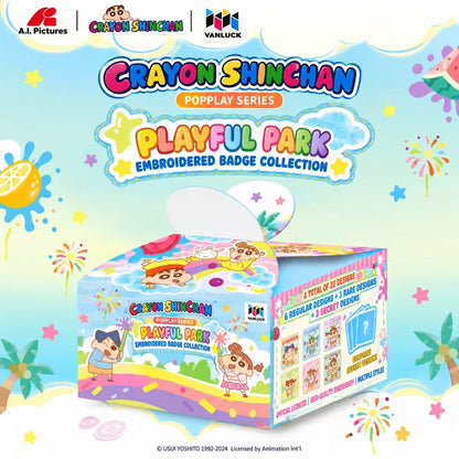 Crayon Shin-chan series Pupu Paradise Embroidered Badge