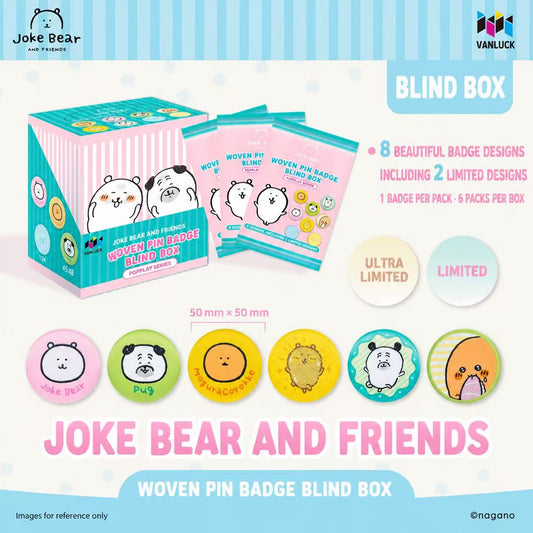 Joke Bear And Friends Series Weave Badge Blind Box