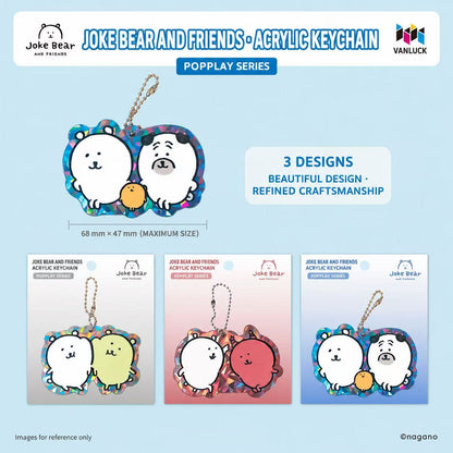 Joke Bear And Friends Series Flat Acrylic Pendant