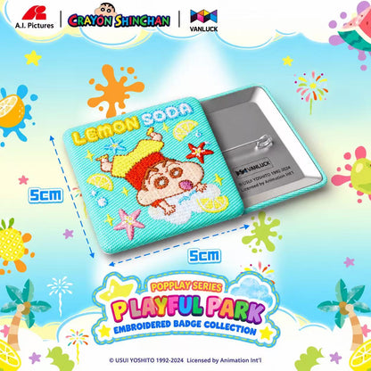 Crayon Shin-chan series Pupu Paradise Embroidered Badge