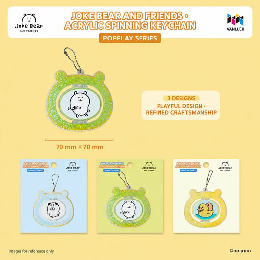 Joke Bear And Friends Series Rotate Acrylic Pendant