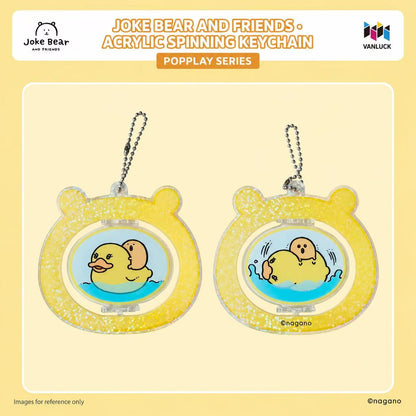 Joke Bear And Friends Series Rotate Acrylic Pendant