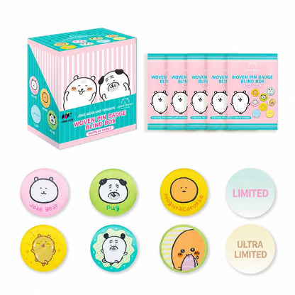 Joke Bear And Friends Series Weave Badge Blind Box