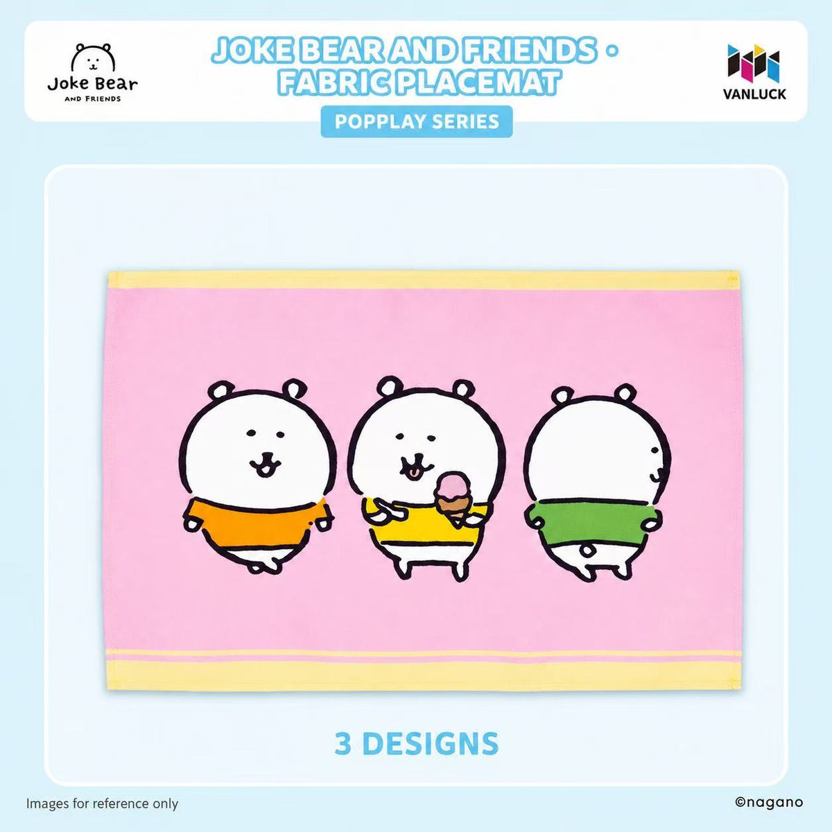 Joke Bear And Friends Series Fabric Placemats