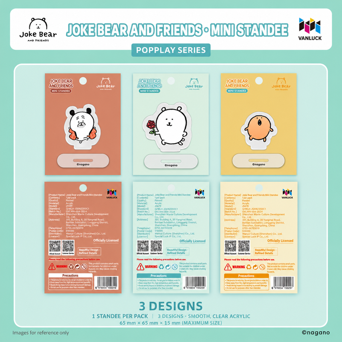 Joke Bear And Friends Series Mini Acrylic Stand