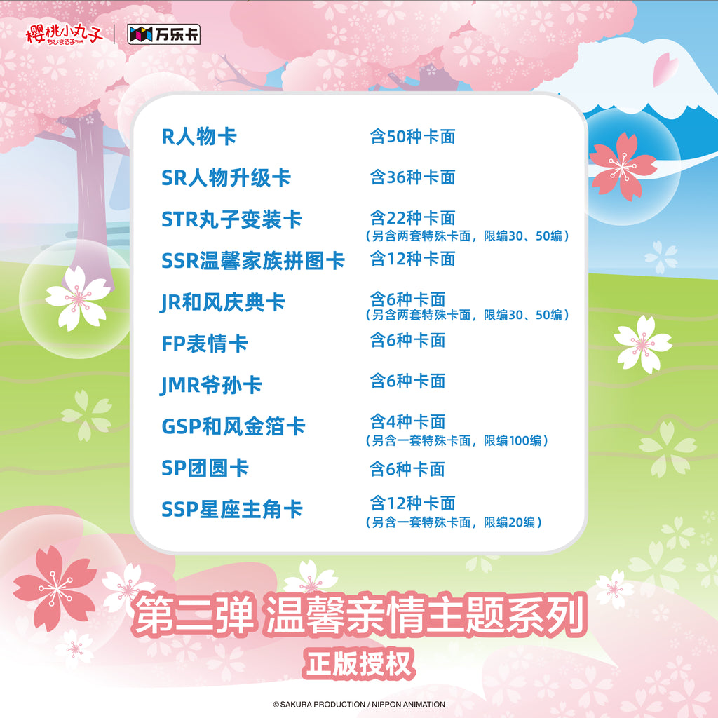 樱桃小丸子（第二弹）温馨亲情主题系列收藏卡盲盒