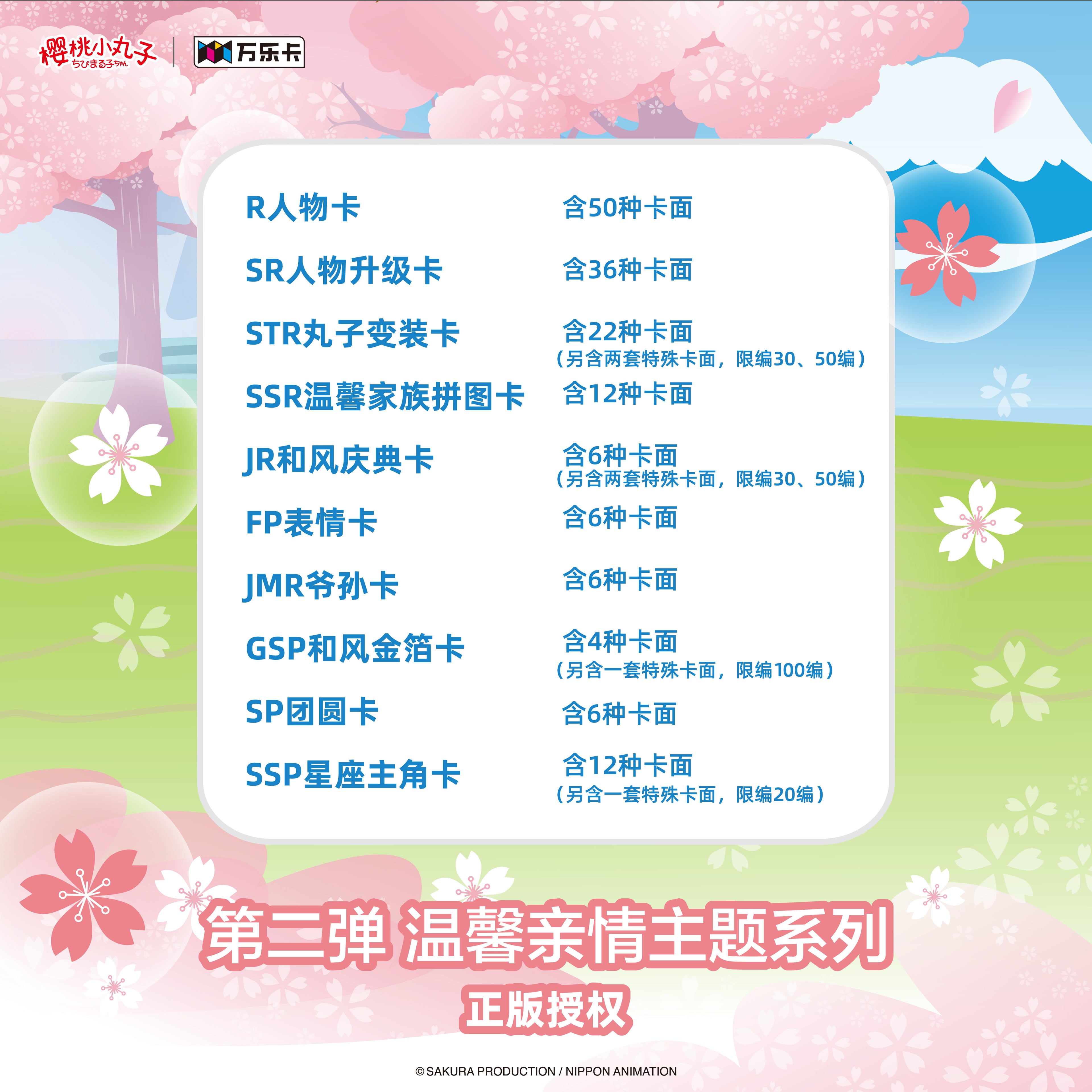 樱桃小丸子（第二弹）温馨亲情主题系列收藏卡盲盒