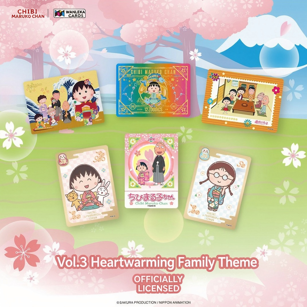 Chibi Maruko-chan "Warm Family Moments" Trading Cards