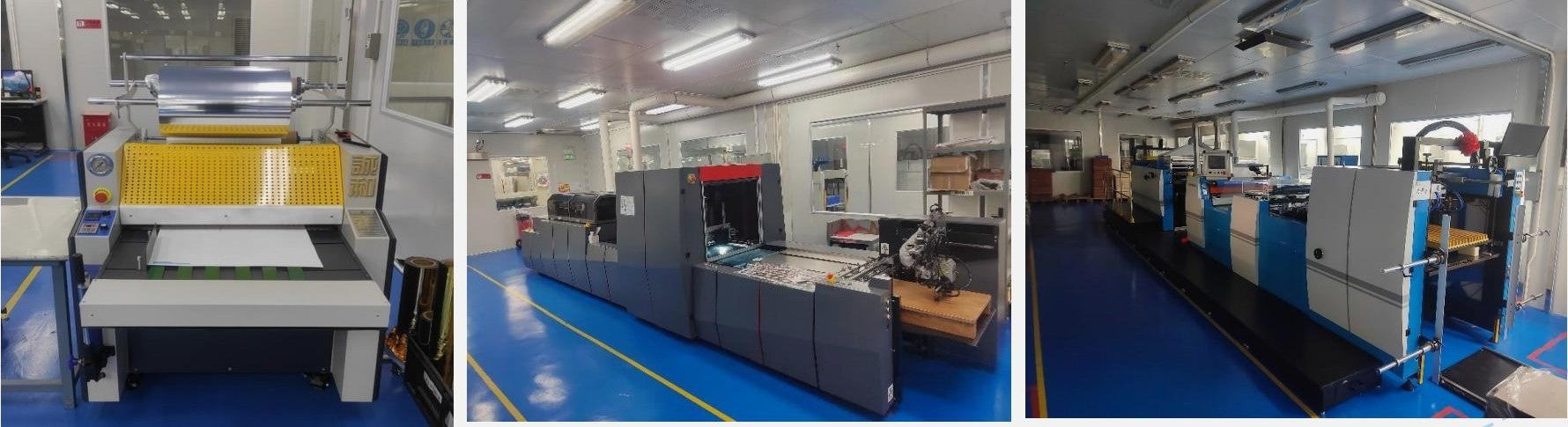 Laminating, digital finishing and coating lines