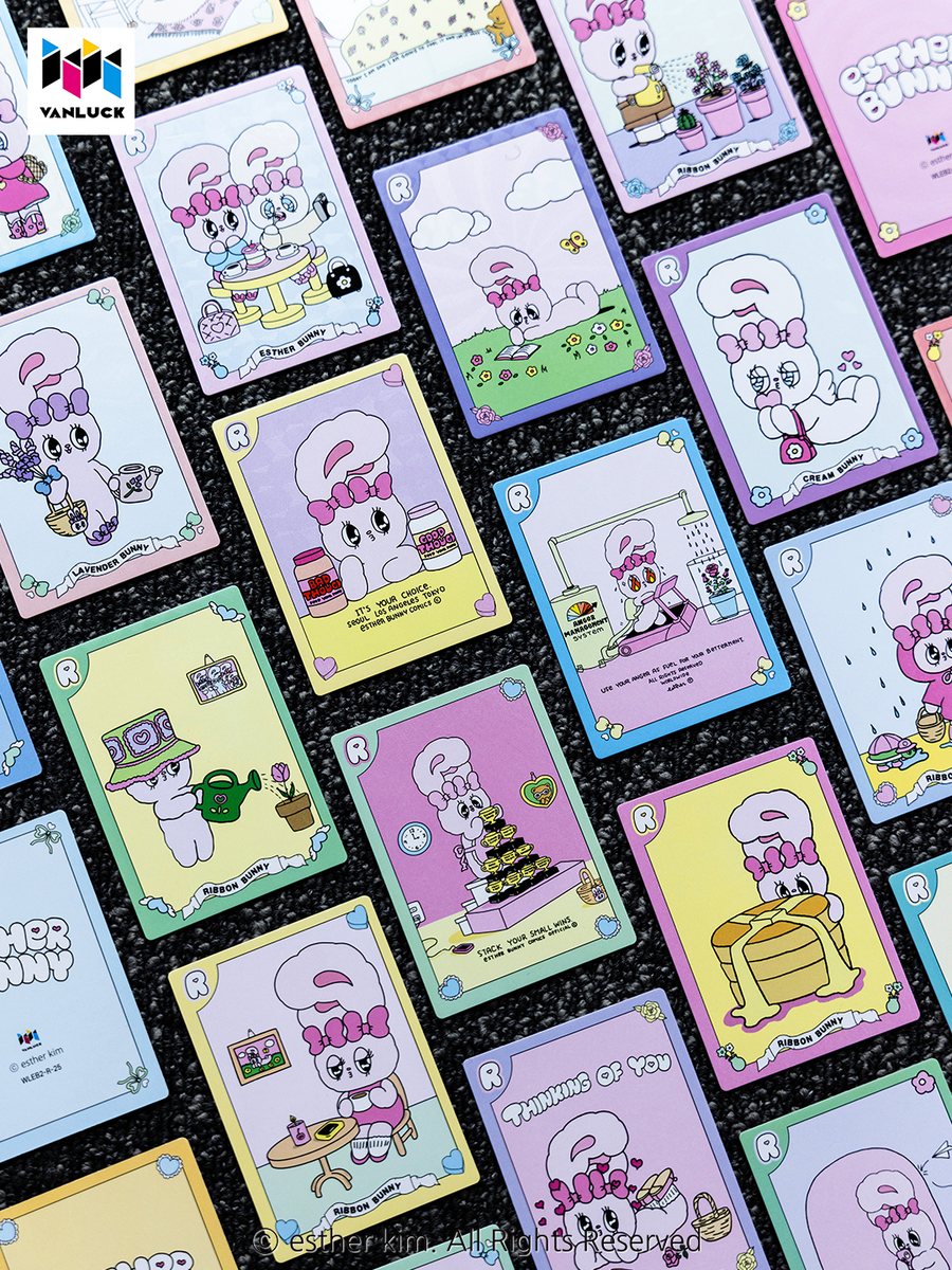 Esther Bunny Colorful Memories cards
